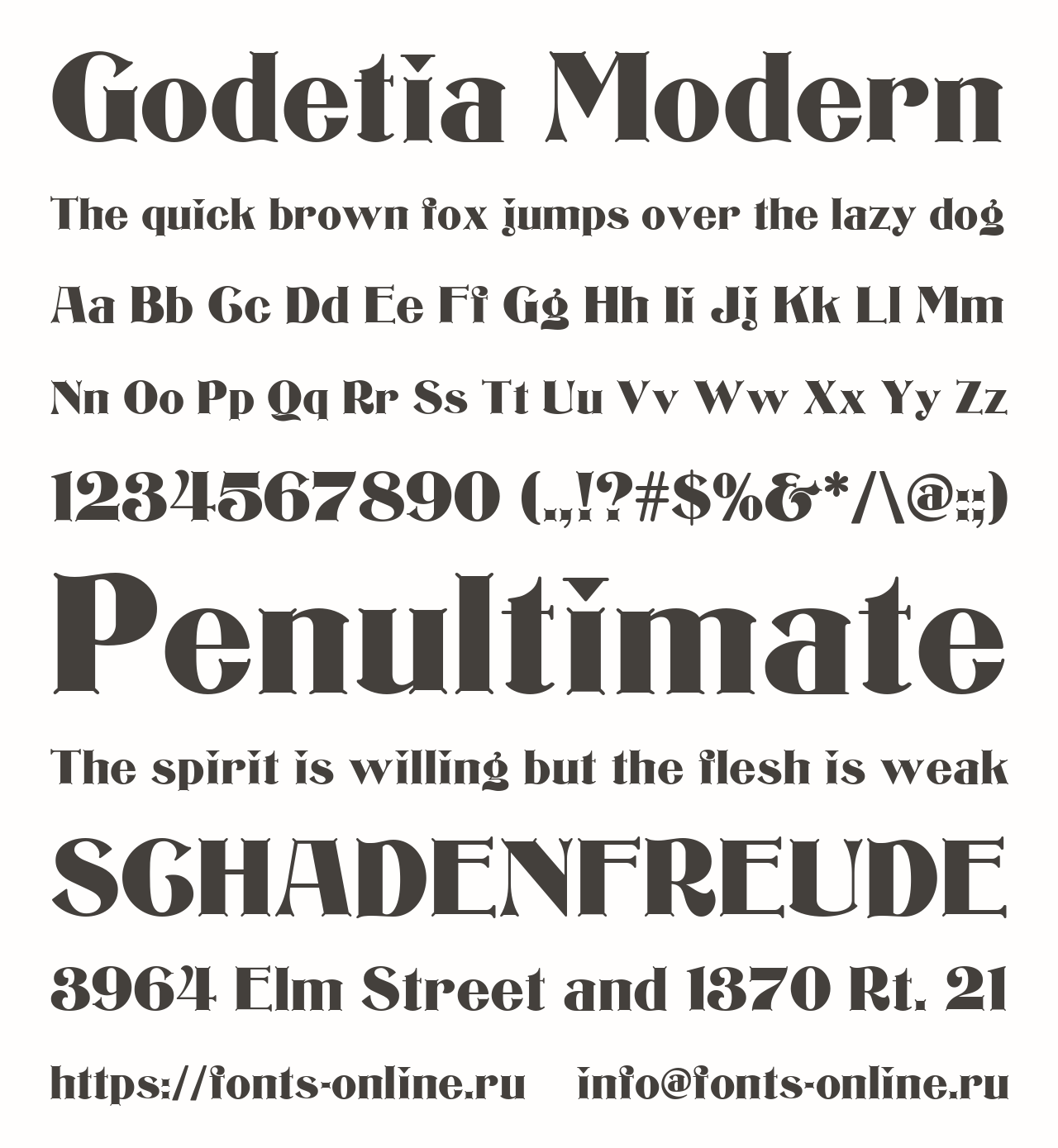 Godetia Modern Free Font Download